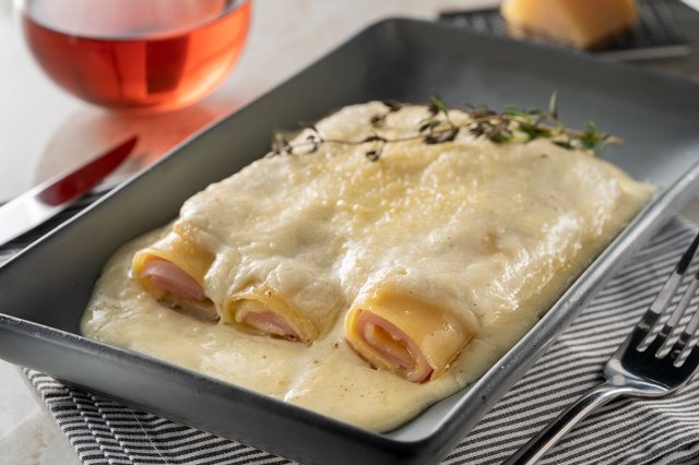 Canelones De Jam N Y Queso